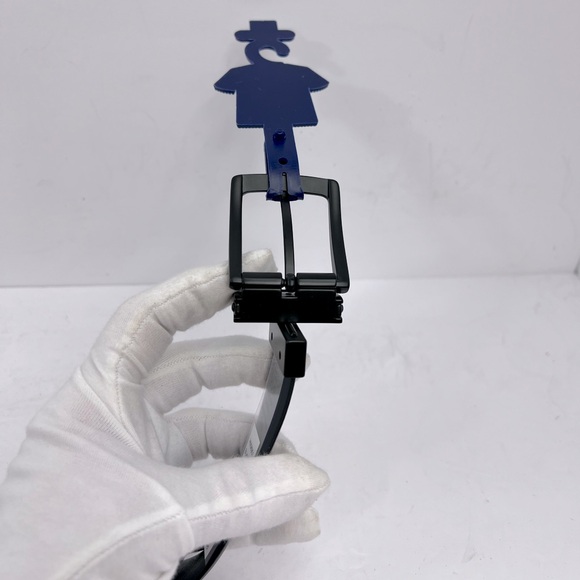 ORIGINAL PENGUIN MEN’S BLACK REVERSIBLE BELT, SMOOTH & TEXTURED BELT SIZE 38 - Picture 8 of 13